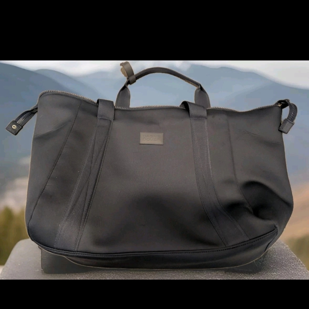 Dagne Dover Neoprene Tote in Blue Gray
